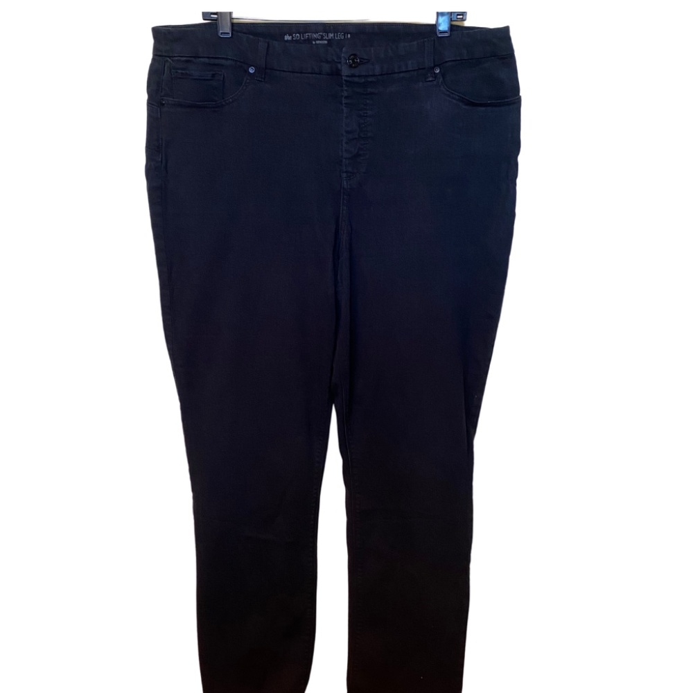 Chico’s So Lifting Slim Leg Jeans, Black, Size 3